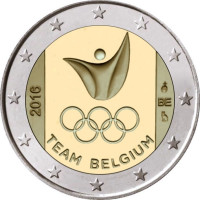 Belgio 2 euro UNC 2016 - Olimpiadi estive di Rio de Janeiro