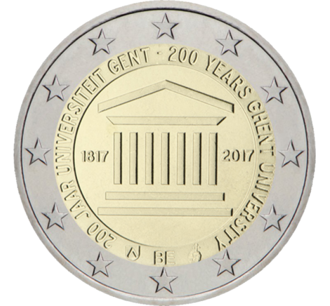 Belgio 2 euro UNC 2017-2 - 200 anni di Ghent University 