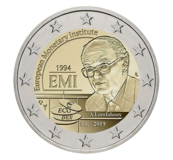 Belgio 2 euro UNC 2019 - 25° anniversario dell'Istituto monetario europeo 