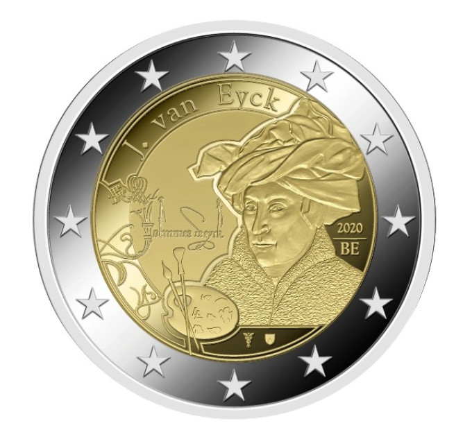 Belgio 2 euro UNC 2020 - Jan van Eyck 