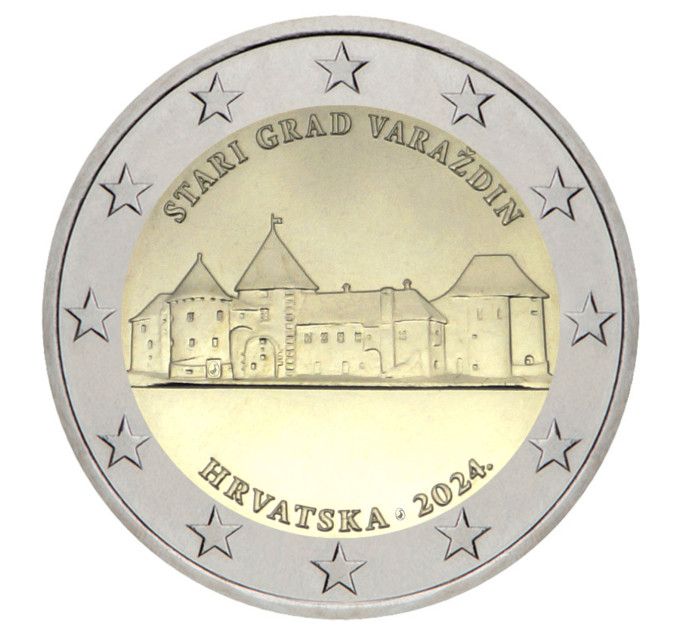Croazia 2 euro UNC 2024 - Città vecchia di Varazdin