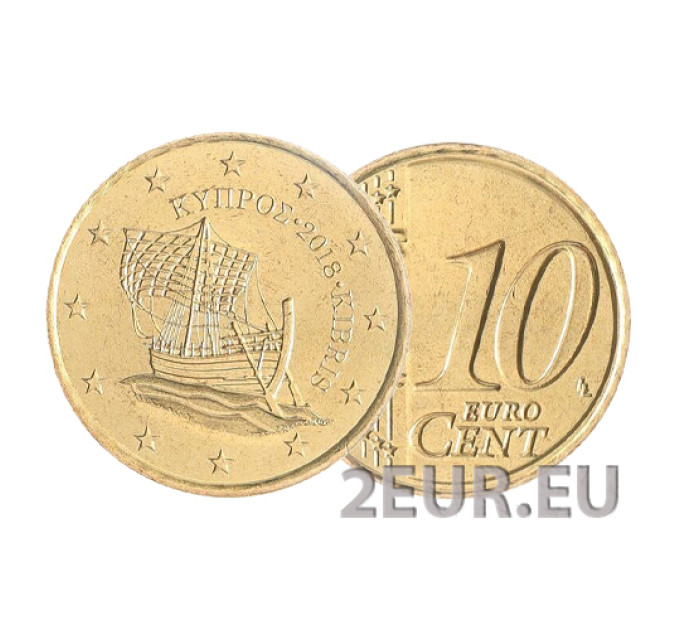 Cipro 10 centesimi UNC 2018