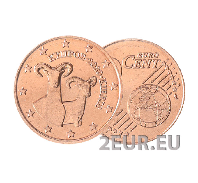 Cipro 2 centesimi UNC 2020