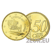 Cipro 50 centesimi UNC 2017