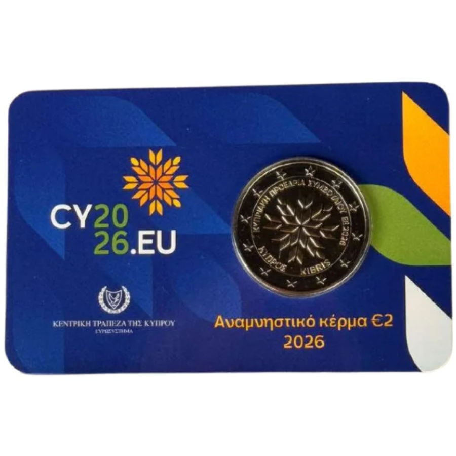 Cipro 2 euro BU 2026 - Presidenza del Consiglio d'Europa