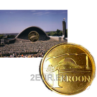 Estonia 1 Kroon BU 1999 - 130° anniversario del festival della canzone estone