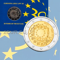  Estonia 2 euro fdc 2015 - 30 anni della bandiera dell'UE 
