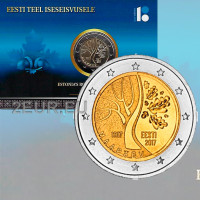  Estonia 2 euro fdc 2017 - 100 anni di eventi che hanno preceduto l'indipendenza dell'Estonia C/C