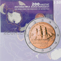  Estonia 2 euro fdc 2020 - 200° Anniversario della Scoperta dell'Antartide 