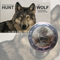Estonia 2 Euro BU 2021 - National Animal - Wolf 