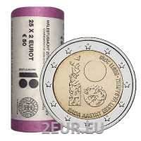 ESTONIA 2 ROTOLO EURO 2018 - 100 anni della Repubblica dell'Estonia