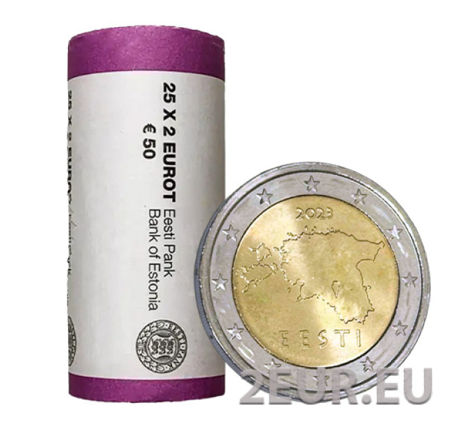 ESTONIA 2 ROTOLO EURO 2023