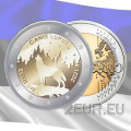 Estonia 2 euro UNC 2021/2 - animale nazionale - lupo