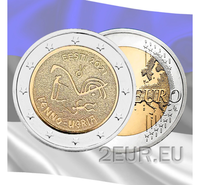 Estonia 2 euro UNC 2021 - Popoli ugro-finnici