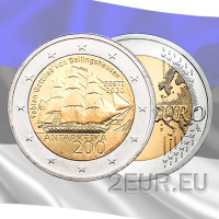 Estonia 2 euro UNC 2020 - 200° Anniversario della Scoperta dell'Antartide