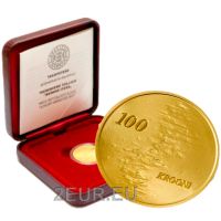 Estonia 100 Kroon moneta d'oro Proof 2010 - IL POPOLO ESTONE