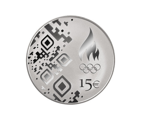 Estonia 15 euro moneta d'argento Proof 2026 - XXV Giochi olimpici invernali a Cortina, Milano