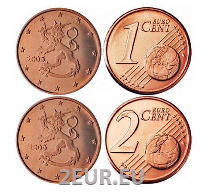 Finlandia 1,2 Cent UNC 2005