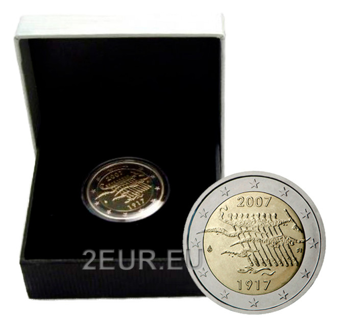 Finlandia 2 euro proof 2007 - 90 anni di indipendenza  