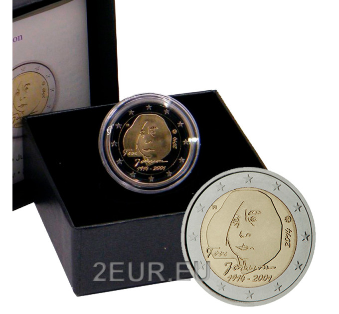 Finlandia 2 euro proof 2014 - 100° anniversario della nascita dell'autore e artista Tove Jansson  
