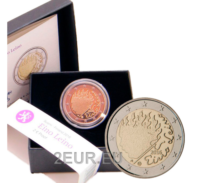 Finlandia 2 euro proof 2016 - 90° Anniversario della morte di Eino Leino  