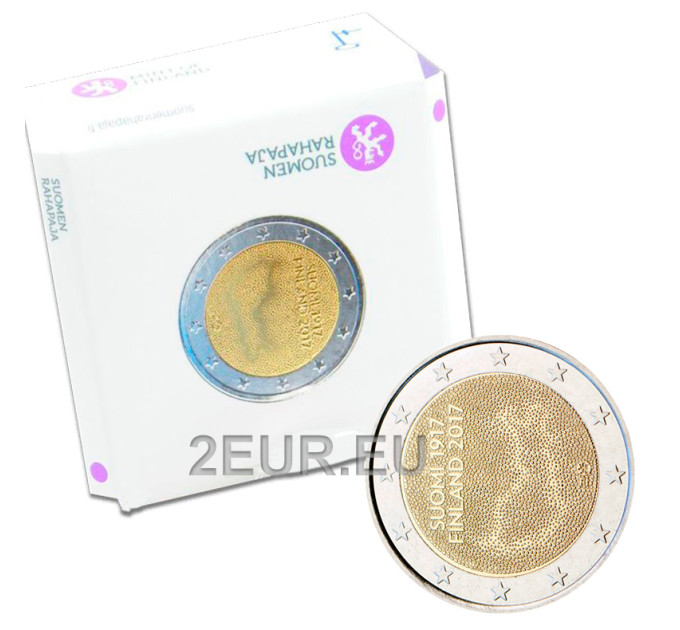 Finlandia 2 euro proof 2017 - 100 anni di indipendenza  