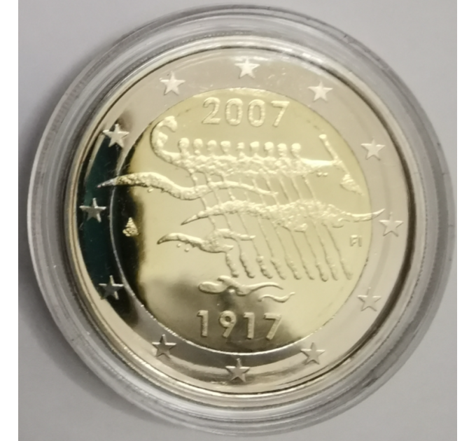 Finlandia 2 euro proof 2007 - 90 anni di indipendenza  