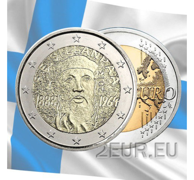 Finlandia 2 euro UNC 2013 - 125° anniversario della nascita di Frans Eemil Sillanpää