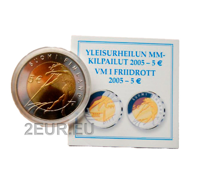 Finlandia 5 euro proof 2005 - 10. Mondiali di atletica leggera a Helsinki  