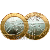 Finlandia 5 euro UNC 2003 - 67. Campionati Mondiali di Hockey su Ghiaccio in Finlandia