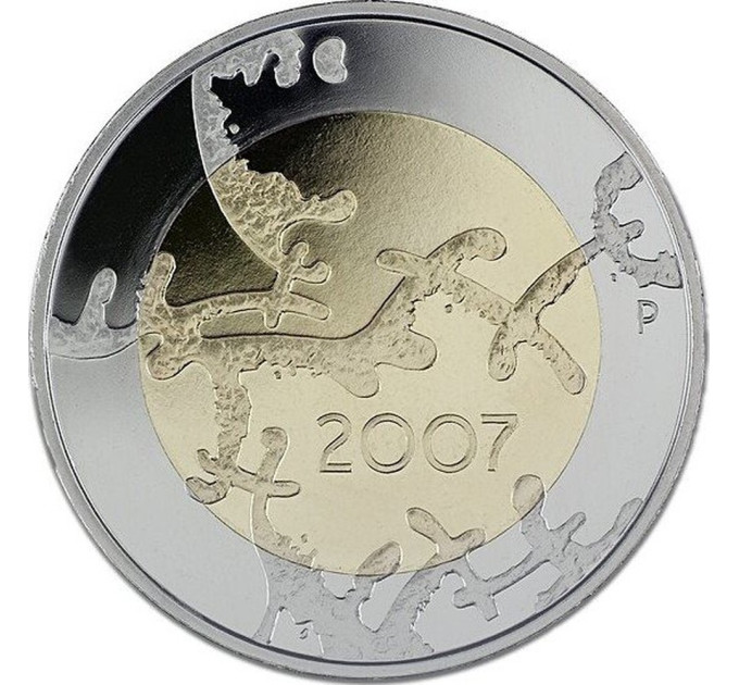 Finlandia 5 euro UNC 2007 - 90 anni Indipendenza