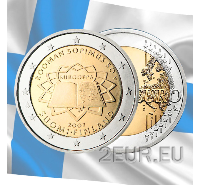 Finlandia 2 euro UNC 2007 - 50 anni Trattato di Roma