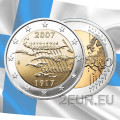 Finlandia 2 euro UNC 2007 - 90 anni di indipendenza