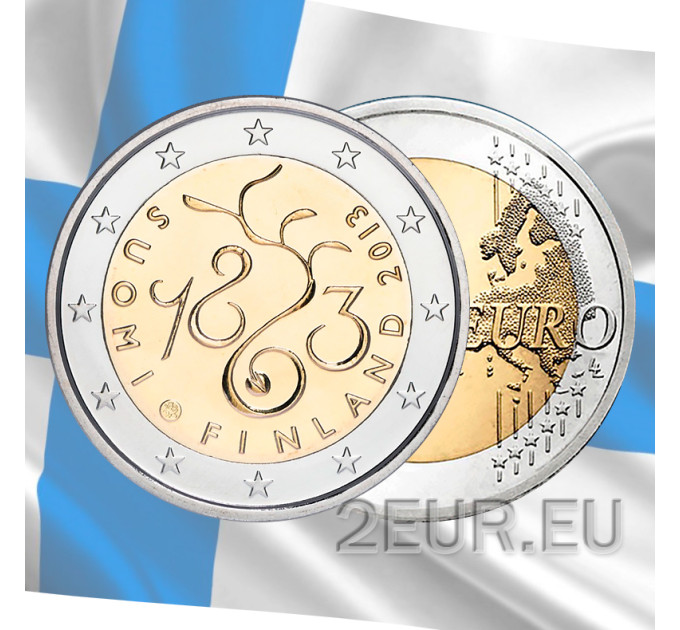 Finlandia 2 euro UNC 2013 - 150° Anniversario del Parlamento del 1863