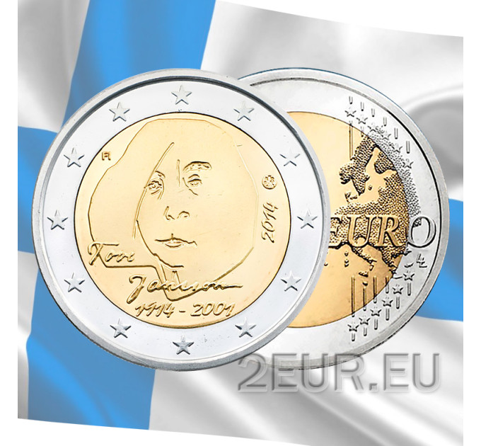 Finlandia 2 euro UNC 2014 - 100° anniversario della nascita dell'autore e artista Tove Jansson