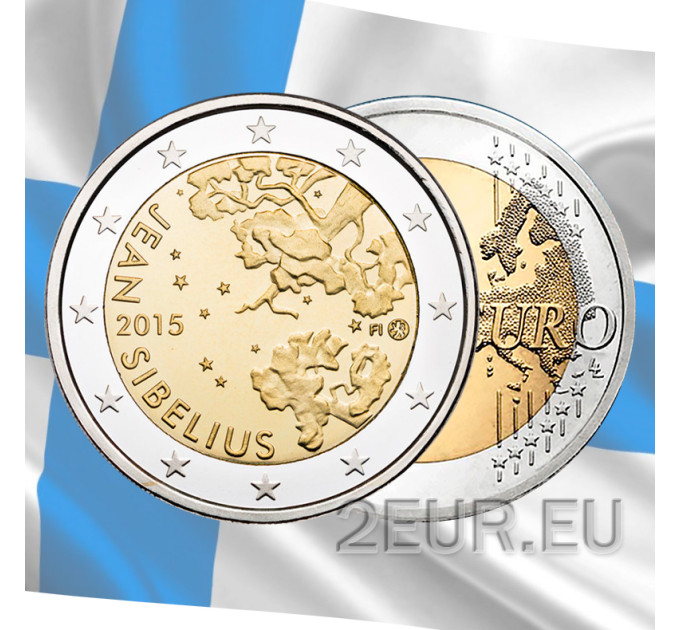 Finlandia 2 euro UNC 2015 - 150° anniversario della nascita del compositore Jean Sibelius