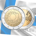 Finlandia 2 euro UNC 2015 - 30° anniversario della bandiera dell'UE