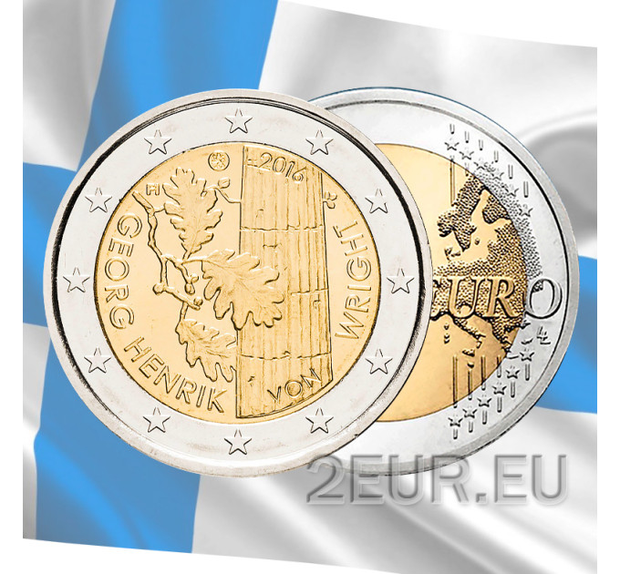 Finlandia 2 euro UNC 2016 - 100° anniversario della nascita di Georg Henrik von Wright