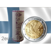 Finlandia 2 EURO ROTOLO 2005 - 60 anni delle Nazioni Unite ONU