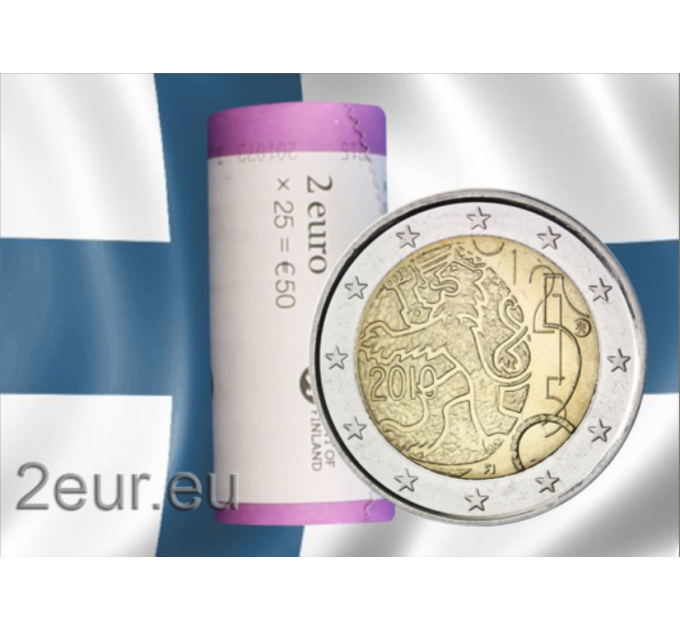 Finlandia 2 EURO ROTOLO 2010 - 150 anni di valuta finlandese: Markka