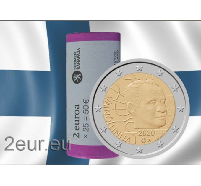 Finlandia 2 EURO ROTOLO 2020 - 100° anniversario della nascita di Väinö Linna