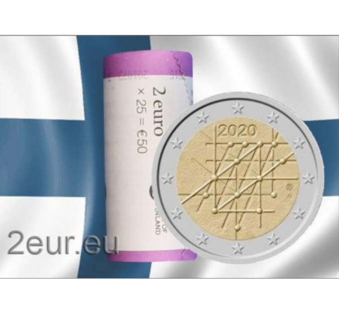 Finlandia 2 EURO ROTOLO 2020 - Università dei 100 anni di Turku
