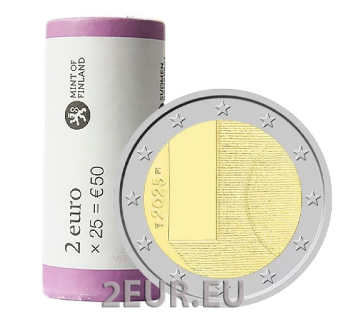 Finlandia 2 EURO ROTOLO 2025 - Visite di Stato della Finlandia – Diplomazia e politica estera