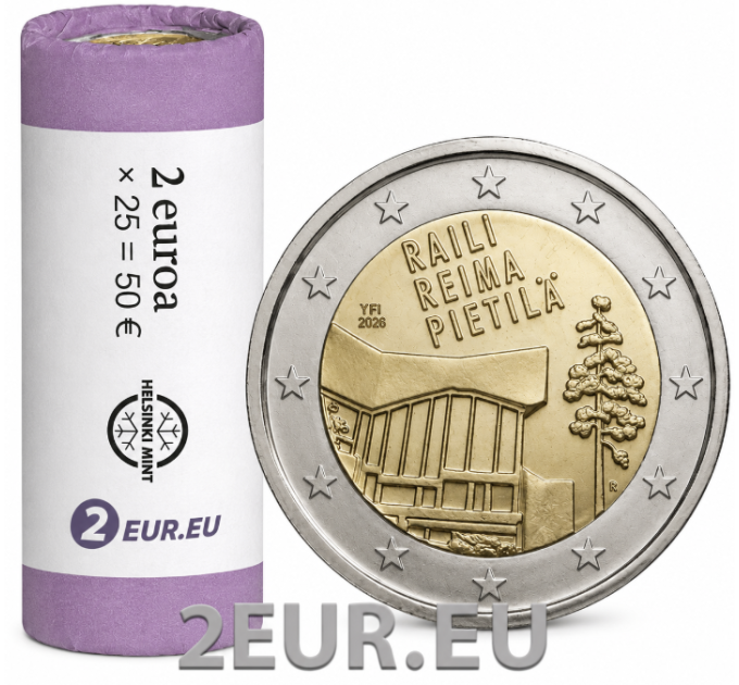 Finlandia 2 EURO ROTOLO 2026 - Raili e Reima Pietilä