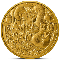 Francia 1/4 euro UNC 2025 - Calendario cinese - Anno del serpente