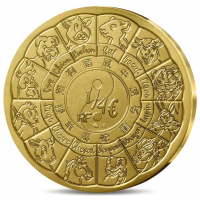 Francia 1/4 euro UNC 2022 - Calendario cinese - Anno della Tigre