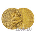 Francia 1/4 euro UNC 2024 - Calendario cinese - Anno del Drago