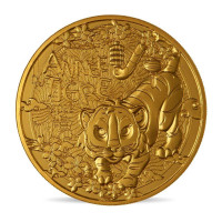 Francia 1/4 euro UNC 2022 - Calendario cinese - Anno della Tigre