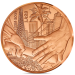 Francia 1/4 euro UNC 2024 - Giochi Olimpici di Parigi 1924 - Consegna Parigi-Los Angeles