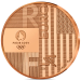 Francia 1/4 euro UNC 2024 - Giochi Olimpici di Parigi 1924 - Consegna Parigi-Los Angeles